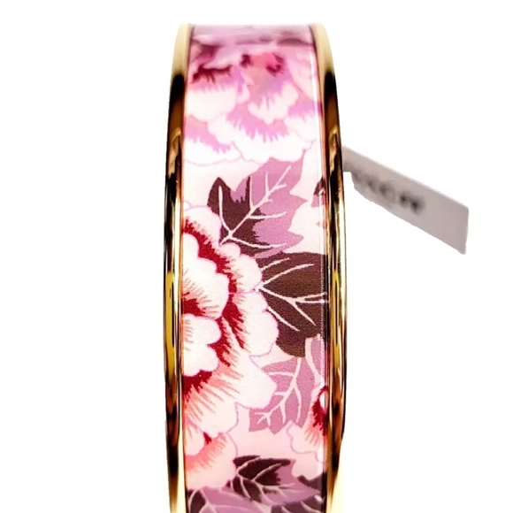 Coach Pink Floral Bangle Bracelet - Picture 11 of 11